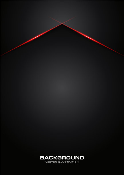 抽象金属红色光泽黑色框架图片下载