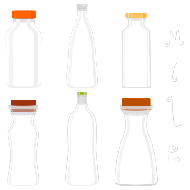 主题上大套不同类型的冷冻牛奶图片下载