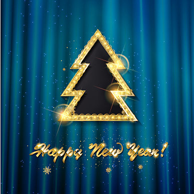 复古圣诞快乐海报模板图片下载