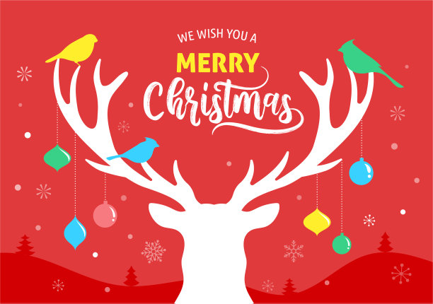 圣诞快乐横幅圣诞模板背景图片下载