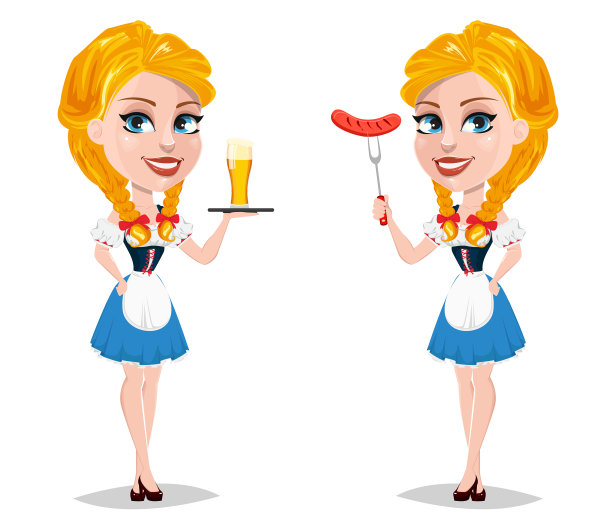 啤酒节与性感红发女孩抱图片下载