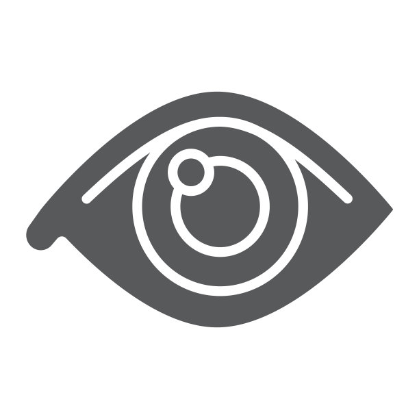 眼睛解剖生物学标志图标图片下载
