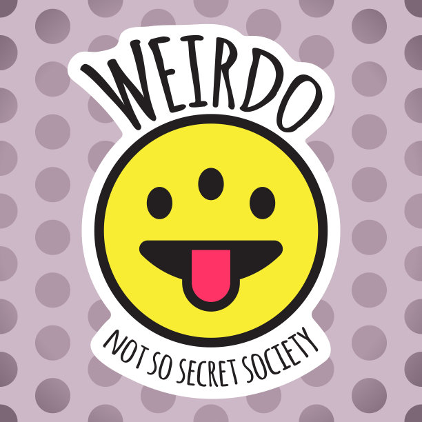 表情怪异的三眼怪脸，诡异的微笑图片下载