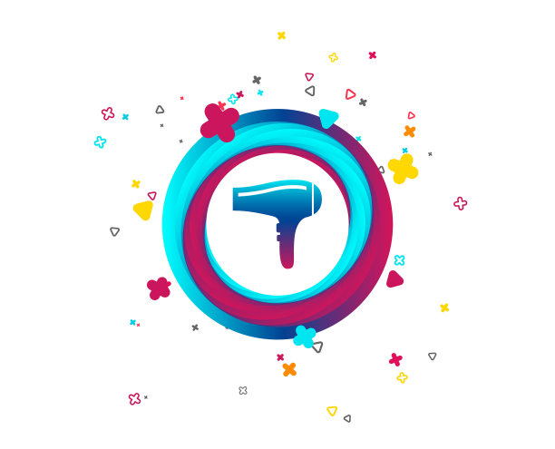 吹风机标志图标头发烘干标志图片下载