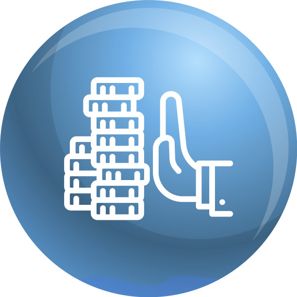 拒绝金钱贿赂图标轮廓风格图片下载