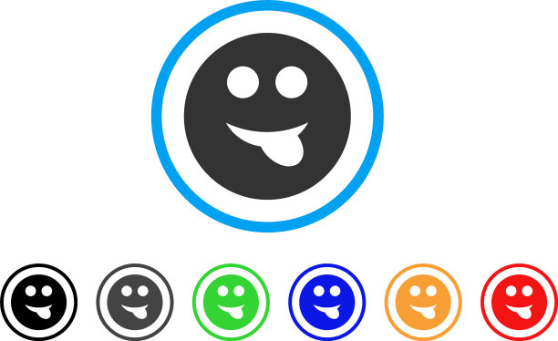 舌头笑脸图标图片下载