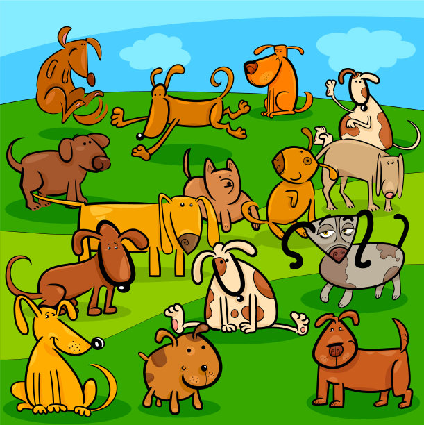 漫画狗卡通人物组图片下载