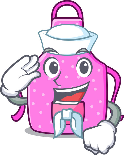 水手厨房围裙隔离与卡通图片下载