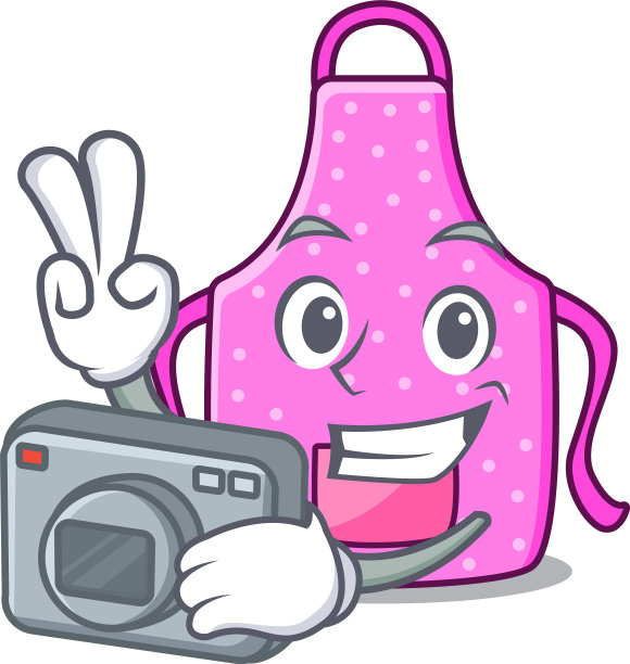 摄影师厨房围裙的形状图片下载