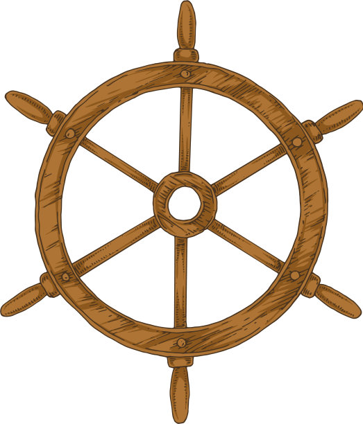 船的方向盘图片下载