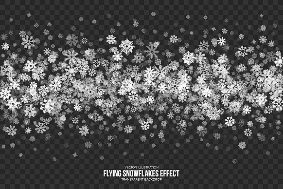 会飞的雪花效果图片下载