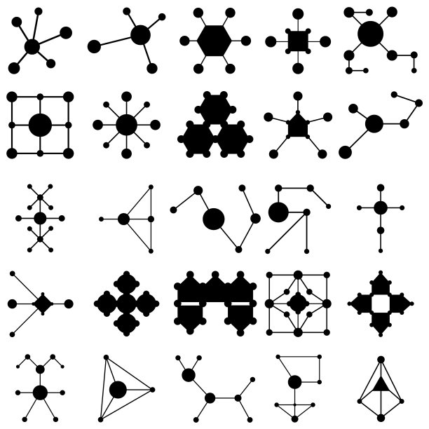 分子图标集图片下载
