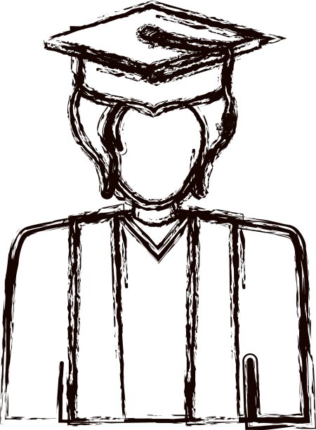 孤立男孩与毕业帽设计图片下载