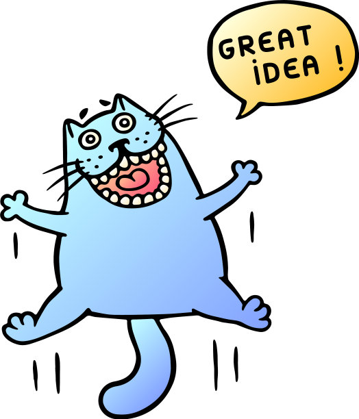 好主意，可爱的猫会跳还会喊图片下载