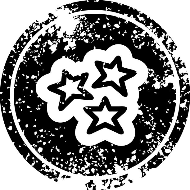 做旧星形图标图片下载