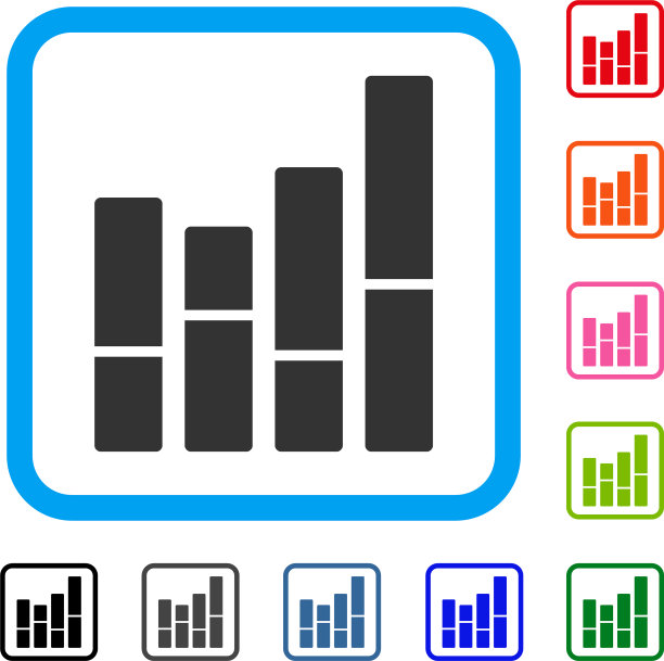 柱状图框图标图片下载