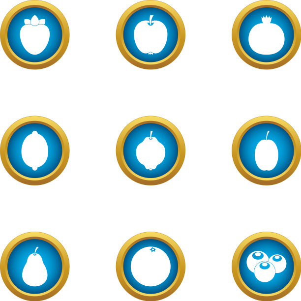 胚胎图标设置平面风格图片下载