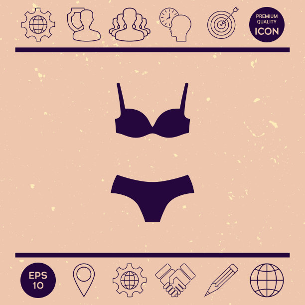 套式内衣或泳装两件套比基尼图片下载