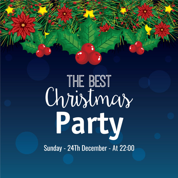 圣诞晚会邀请图片下载