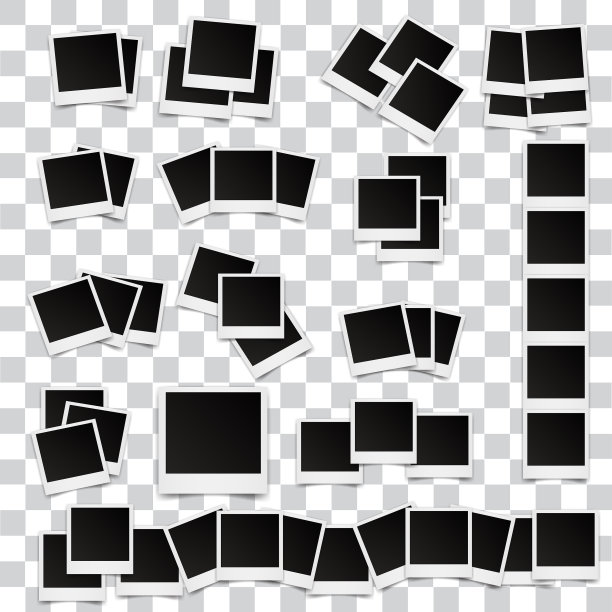 一套贴在胶带上的方形大相框图片下载