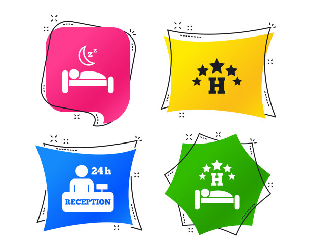 五星级酒店图标旅游休息场所图片下载