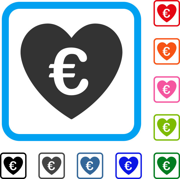 欧式心形框图标图片下载