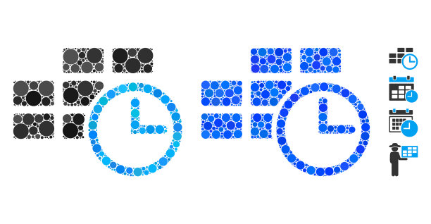 时间表组成图标球项目图片下载