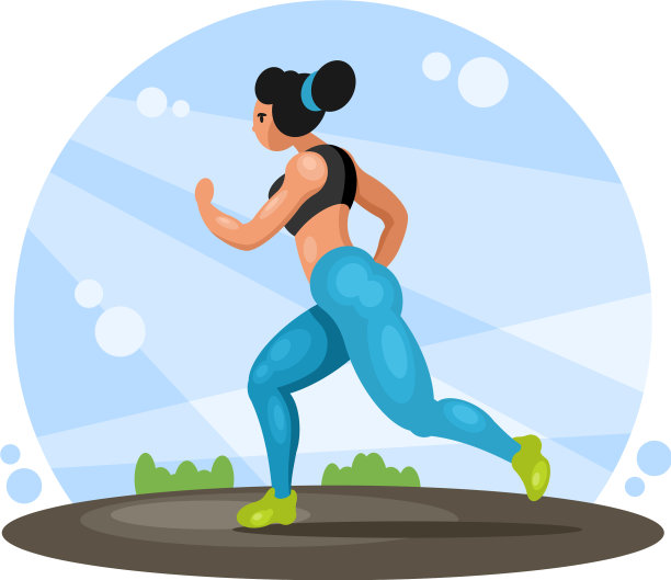 跑步健身的女人图片下载