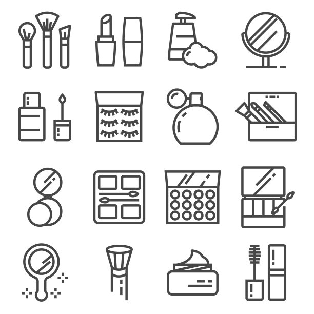 美丽和化妆品系列图标集图片下载