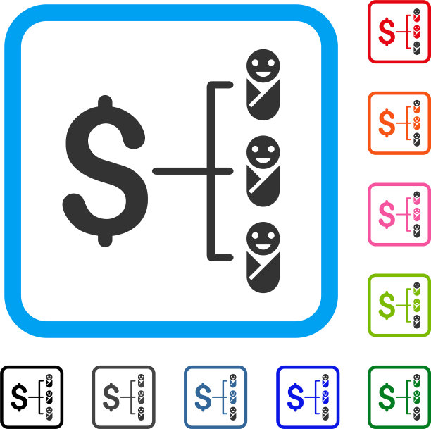婴儿预算框图标图片下载