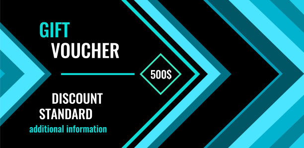 礼品券的横线是黑色的蓝线图片下载