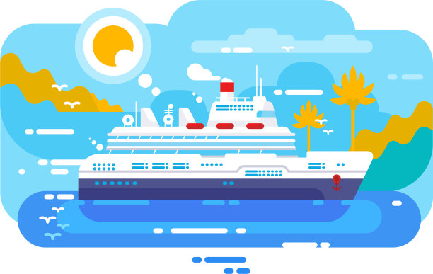 在海上设计的游轮图片下载