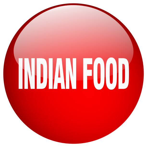 印度菜红圆凝胶孤立按钮图片下载