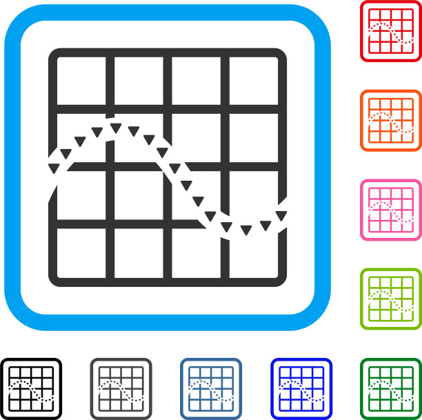 虚线功能图表框架图标图片下载