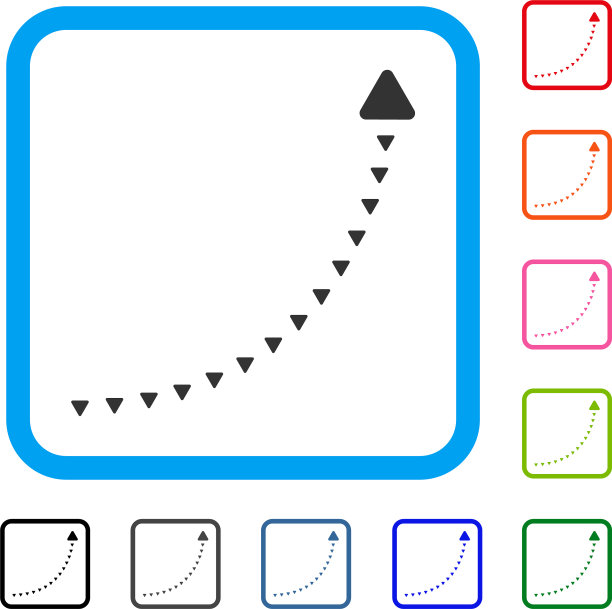 虚线增长框图标图片下载