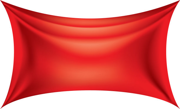 在白底上挥舞着红旗图片下载