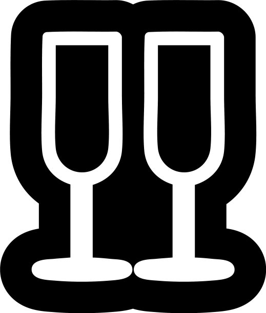 香槟酒杯图标图片下载