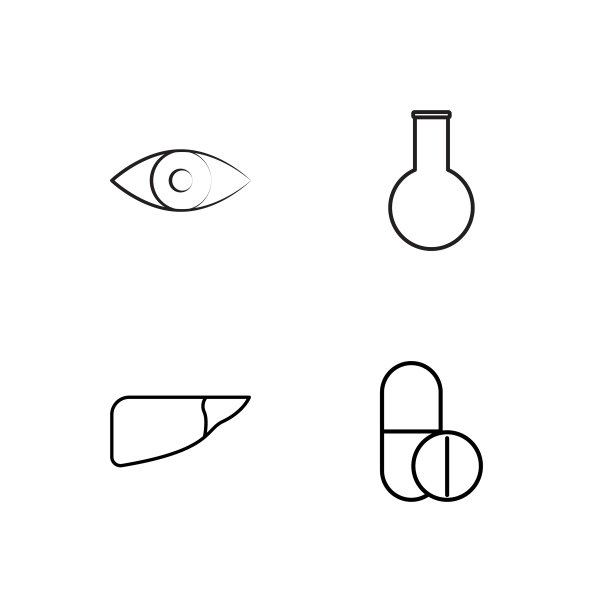 医疗简单概述图标设置图片下载