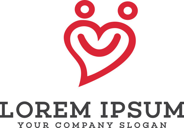 人爱标志微笑标志设计理念图片下载