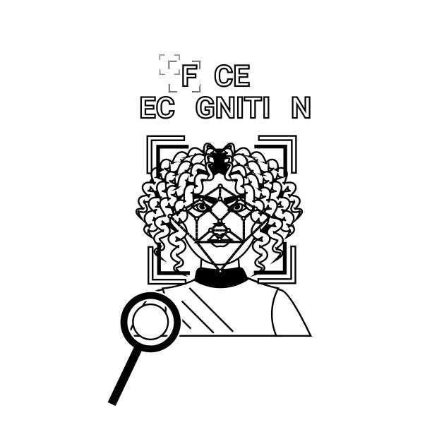 生物识别扫描图标集面部识别图片下载