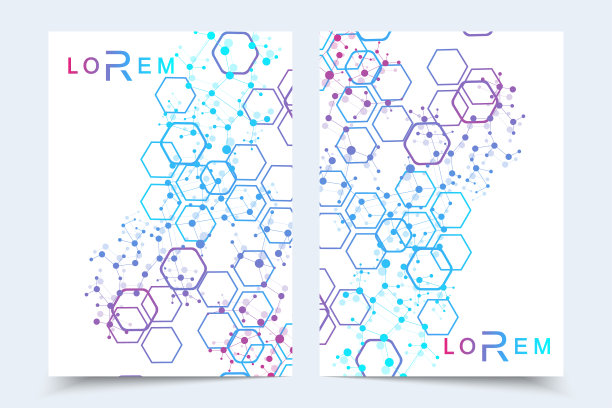 科学的宣传册设计模板传单图片下载