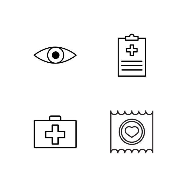 医疗简单概述图标设置图片下载