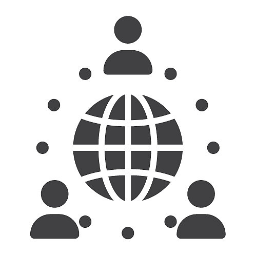 全球合作实体图标图片下载