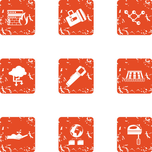 结构数据图标设置垃圾摇滚风格图片下载