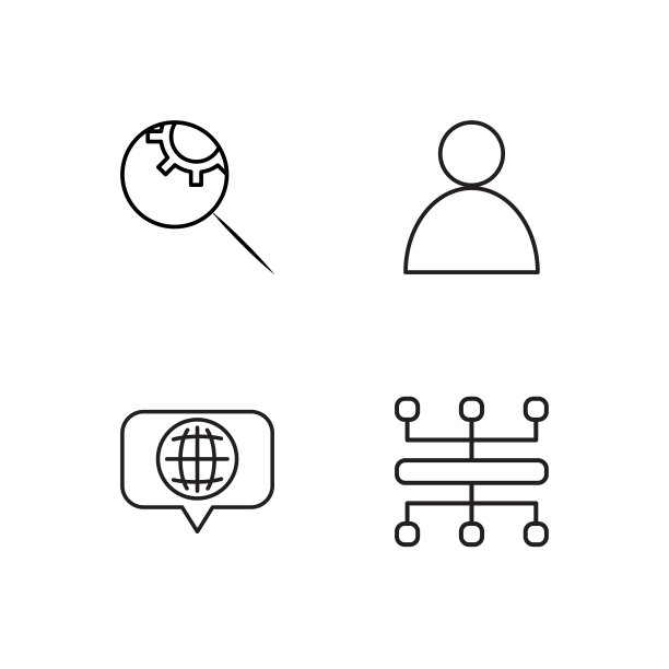 网页简单概述图标集图片下载