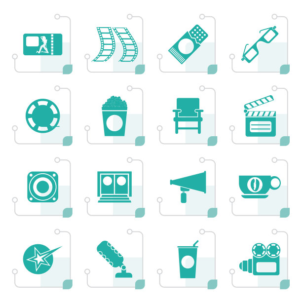 程式化的电影和电影图片下载