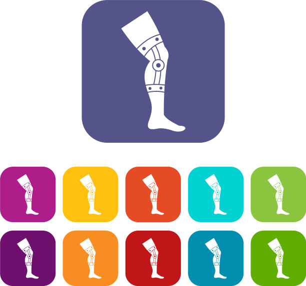 固定绷带图标设置平图片下载