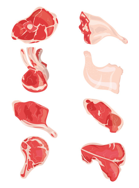 卡通美食集，风格化图片下载