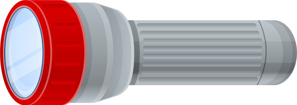 手电筒图标卡通风格图片下载