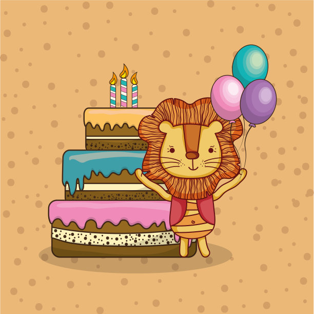 生日贺卡卡通图片下载